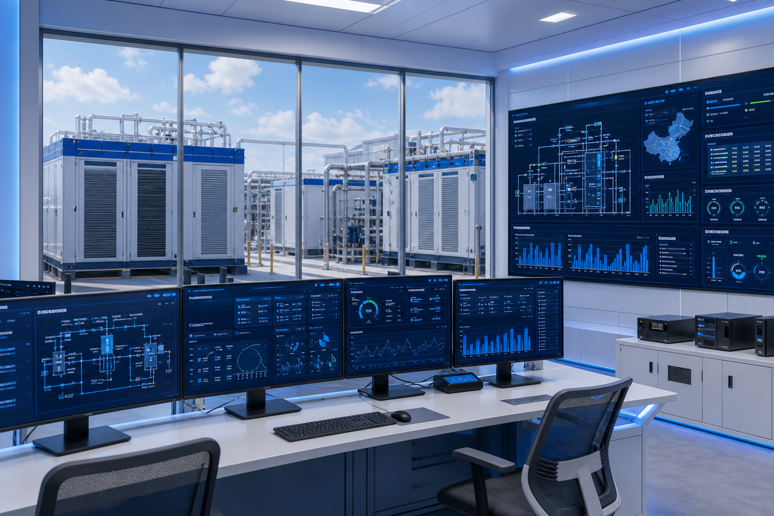 Remote monitoring and intelligent operation dashboard for hydrogen power systems