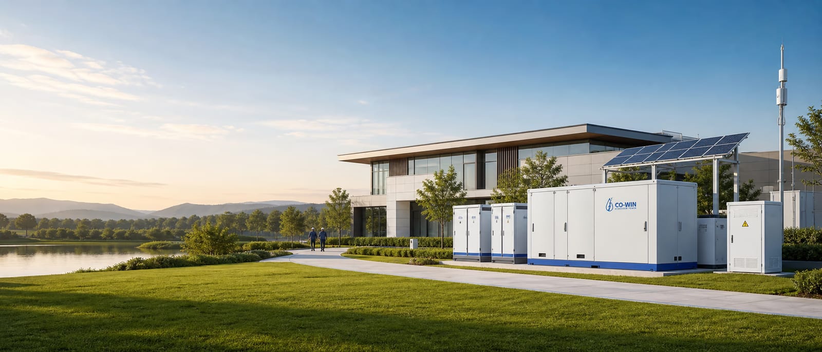 CO-WIN clean energy campus with distributed hydrogen generation and fuel cell power systems