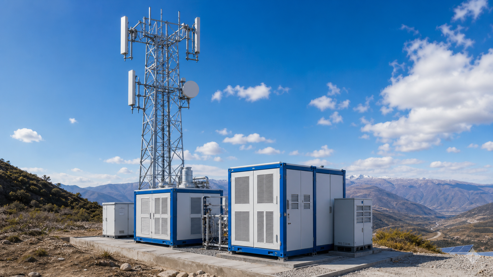 Hydrogen backup power application for telecom base stations
