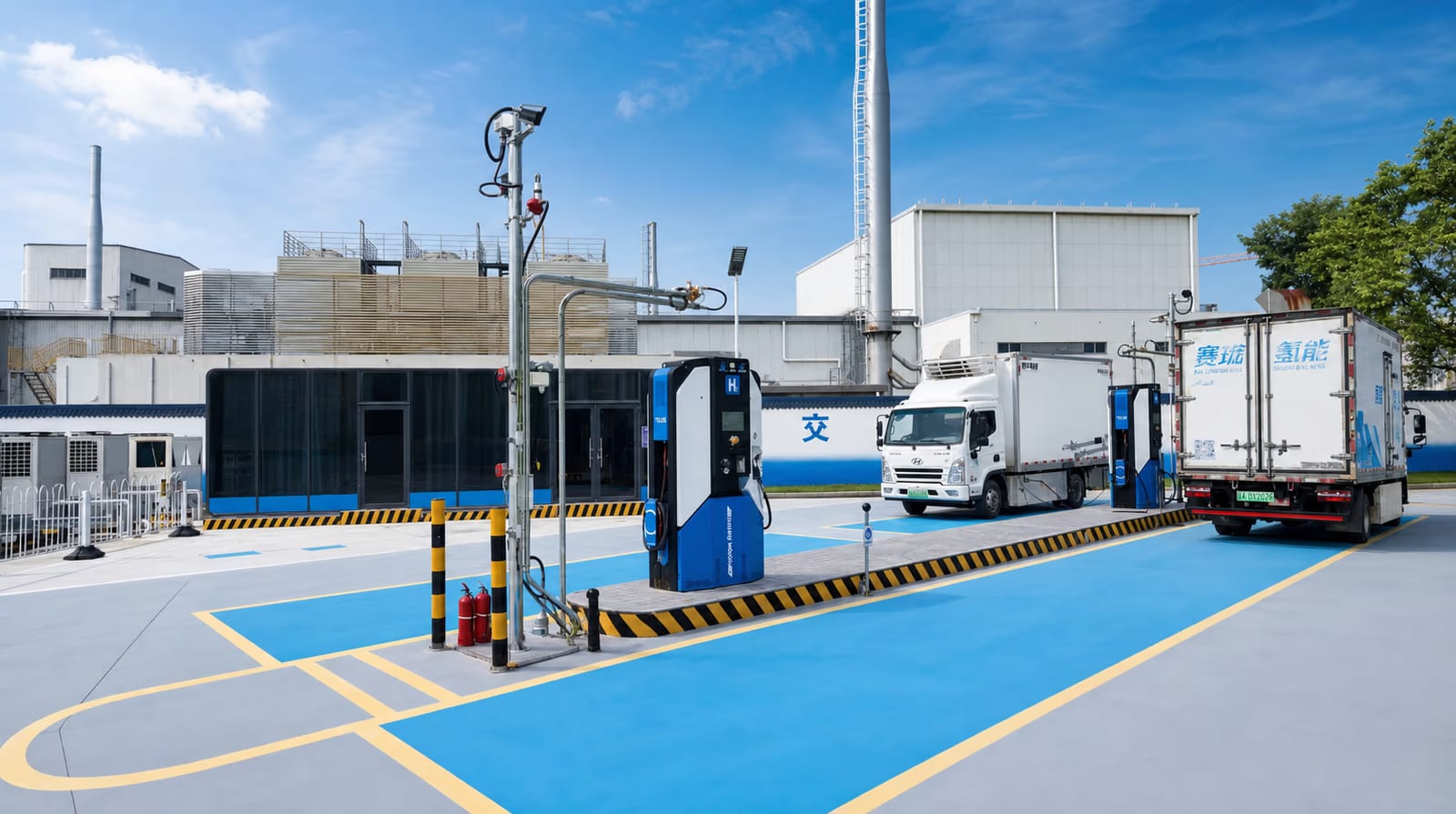 Dongpeng Avenue methanol-to-hydrogen refueling station with CO-WIN equipment and hydrogen logistics vehicles