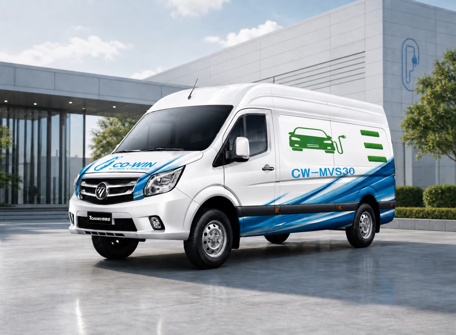 CO-WIN MVS methanol-water hydrogen fuel cell emergency power vehicle